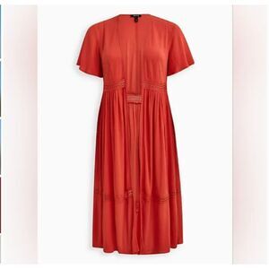 Torrid Gauze Lace Duster Kimono!